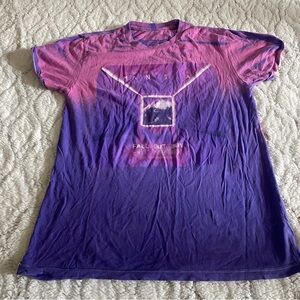 Fall Out Boy Mania Tie-Dye T Tee Shirt Womens Small Pink Purple Cotton Top